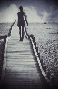 walking away